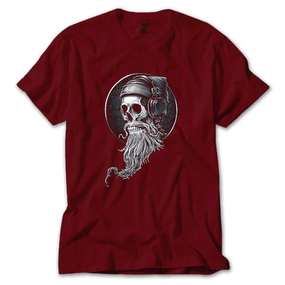 Skull Kuru Kafa Hippy Renkli Tişört