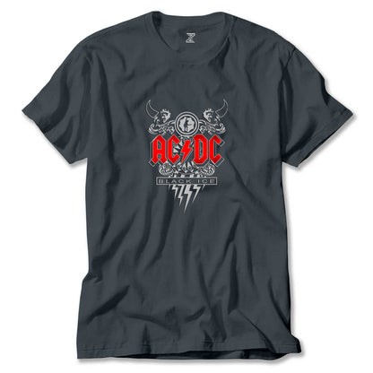 AC DC Black Ice Design Renkli Tişört