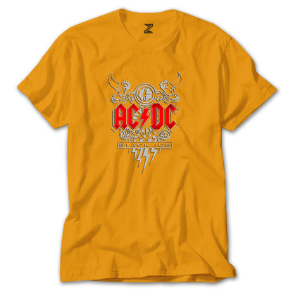 AC DC Black Ice Design Renkli Tişört