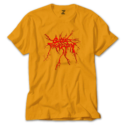 Cattle Decapitation Red Logo Renkli Tişört