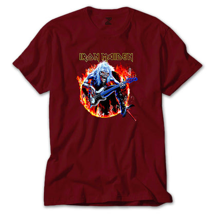 Iron Maiden Fire Renkli Tişört