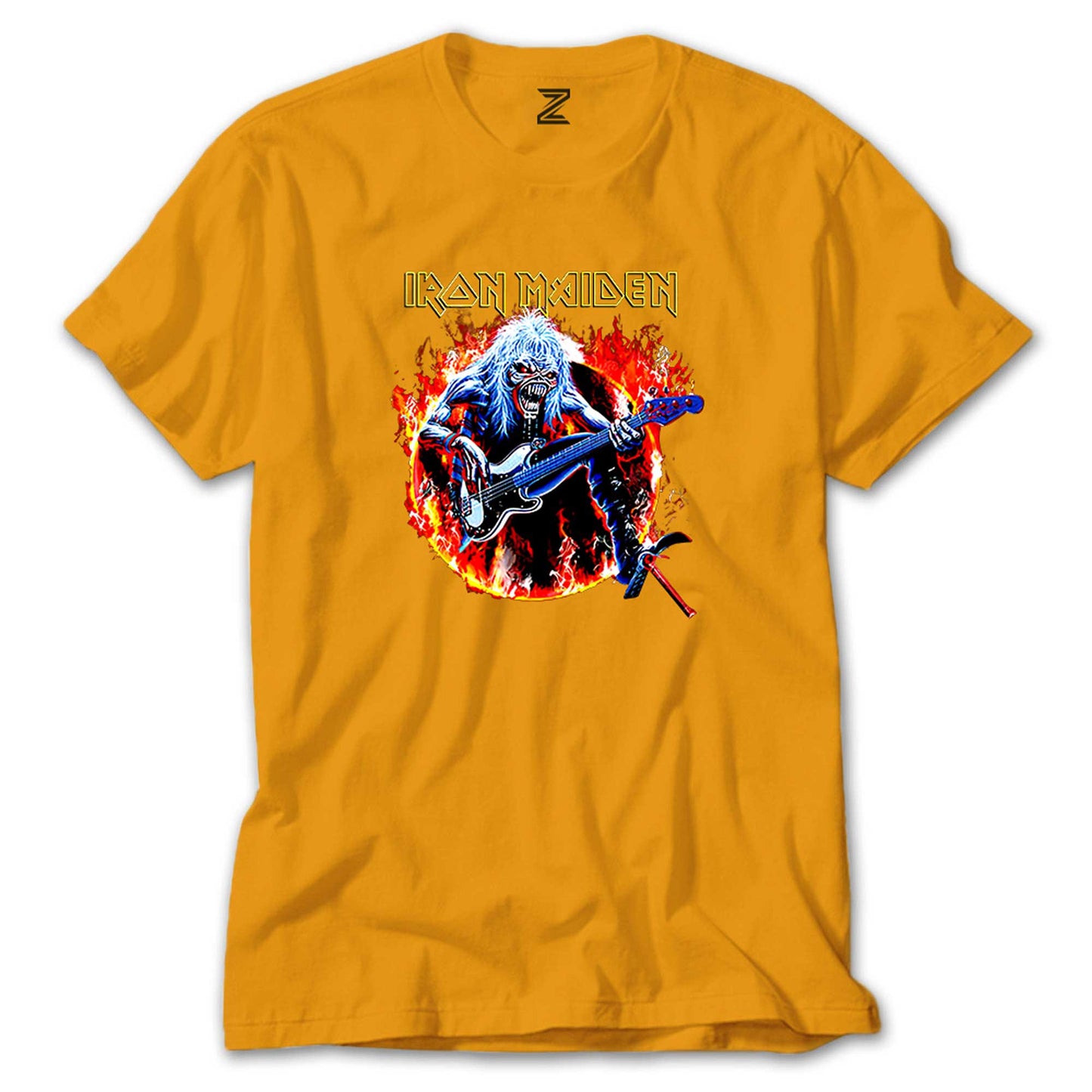 Iron Maiden Fire Renkli Tişört