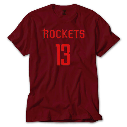 James Harden Rockets Renkli Tişört