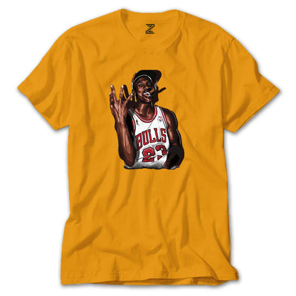 Micheal Jordan Bulls 23 Renkli Tişört