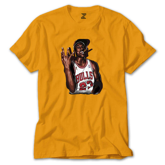 Micheal Jordan Bulls 23 Renkli Tişört
