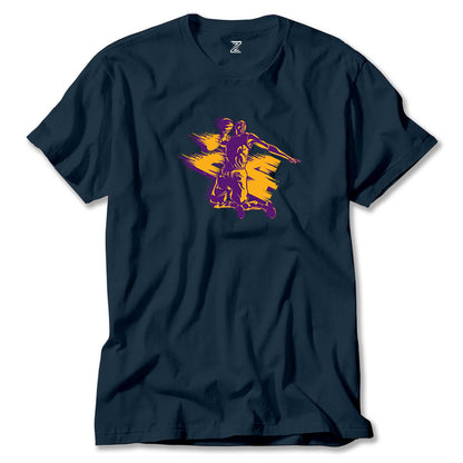 Kobe Bryant Silhouette Renkli Tişört