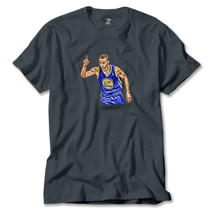 Stephen Curry 30 Warriors Renkli Tişört