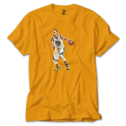 Stephen Curry Siluet Renkli Tişört