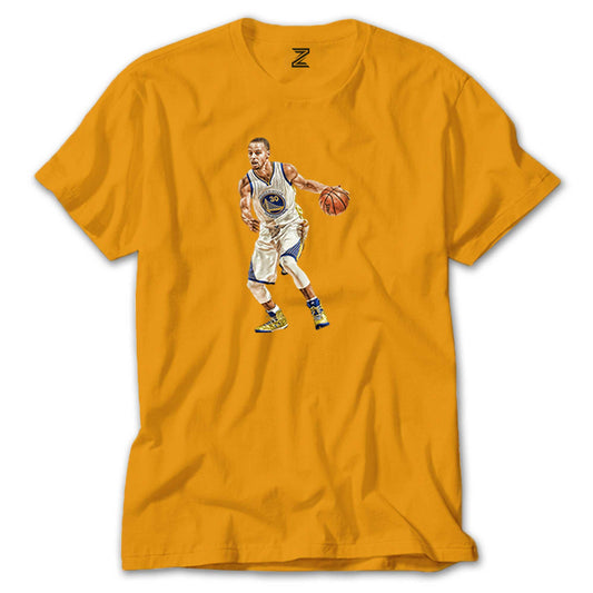 Stephen Curry Siluet Renkli Tişört