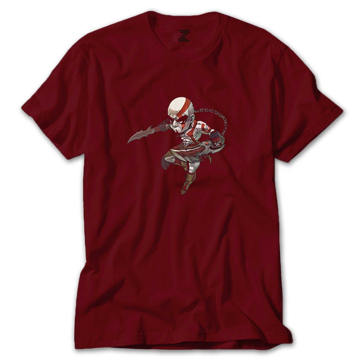 God Of War Kratos Cartoon Renkli Tişört