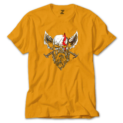 God Of War Skull Kratos Renkli Tişört