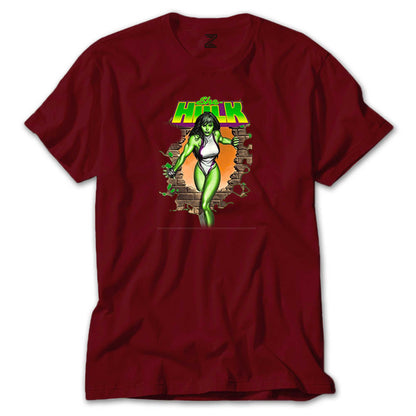 She Hulk Duvar Renkli Tişört