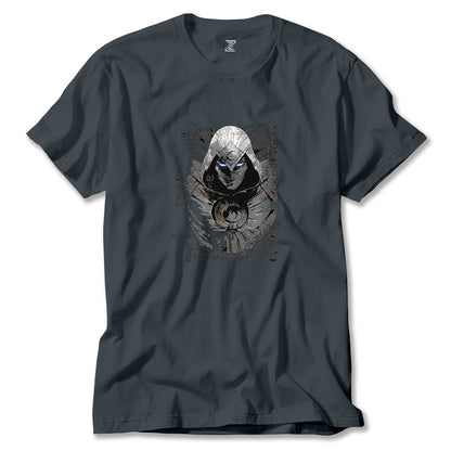 Moon Knight Warrios Face Renkli Tişört