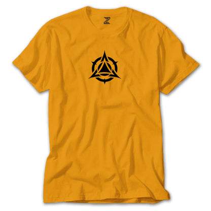 Black Triangle Circle Renkli Tişört
