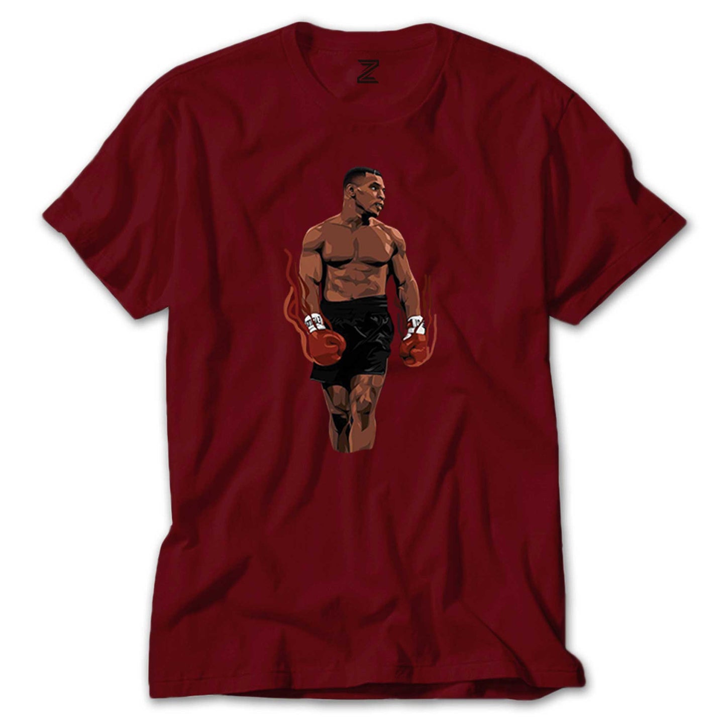 Mike Tyson Fire Boxing Gloves Renkli Tişört