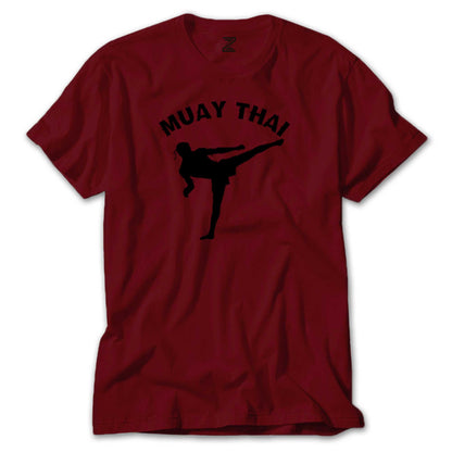 Karate Muay Thai Silhouette Renkli Tişört