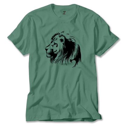Black Lion Silhouette Renkli Tişört