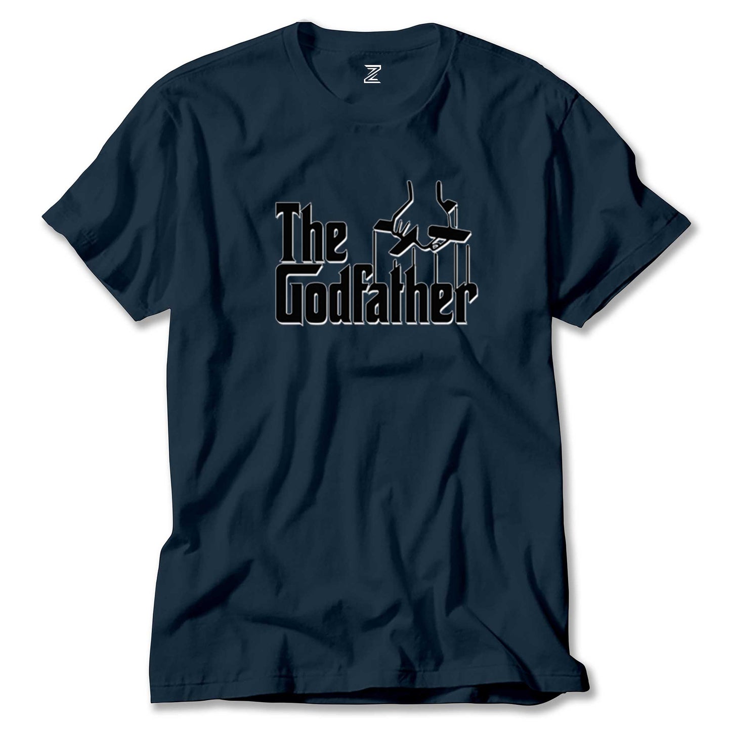 The Godfather Black Text Renkli Tişört