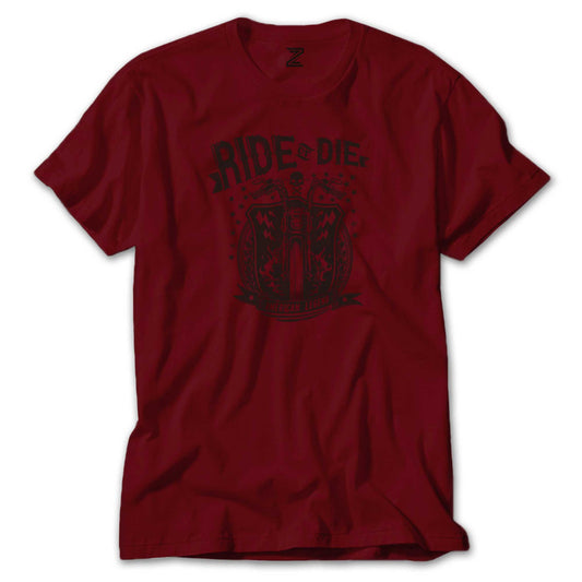 Ride Die Silhouette Renkli Tişört