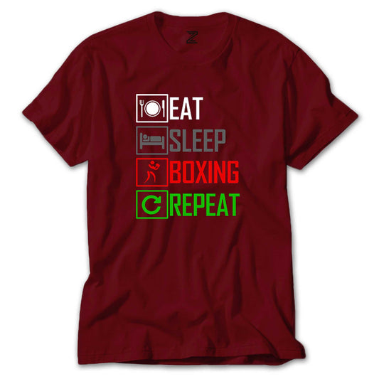 Boxing Repeat Renkli Tişört