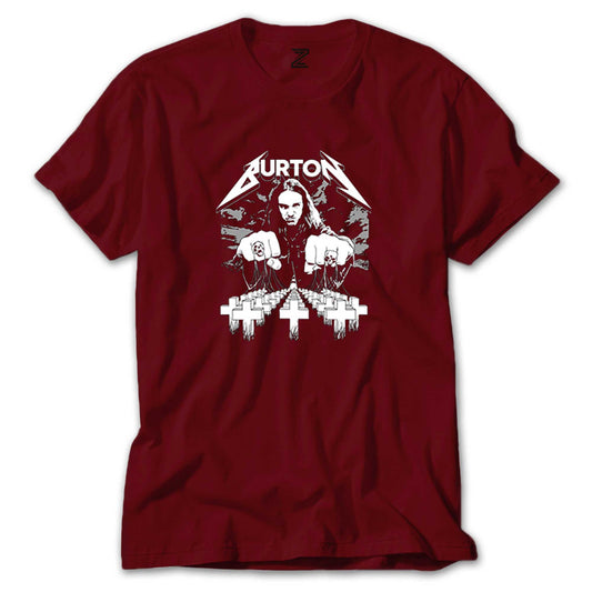 Metallica Cliff Burton Face Renkli Tişört