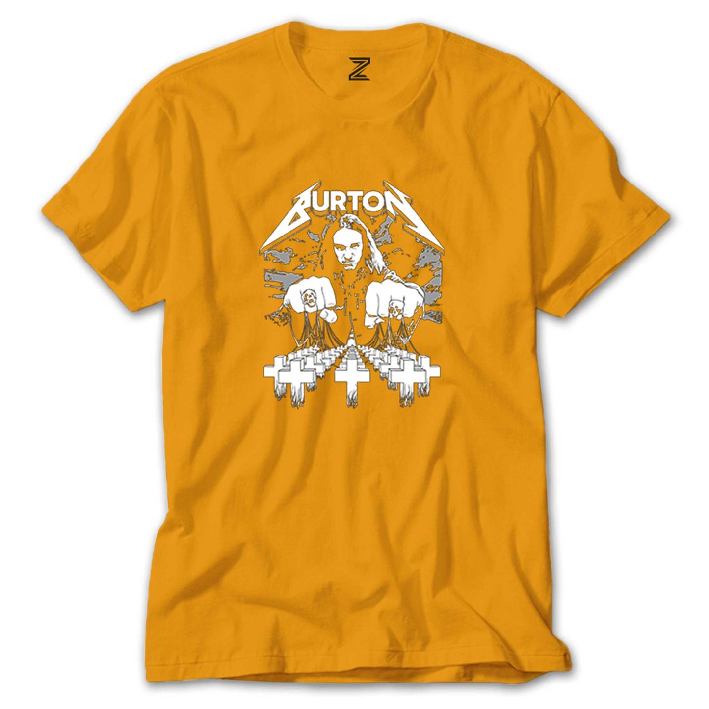 Metallica Cliff Burton Face Renkli Tişört