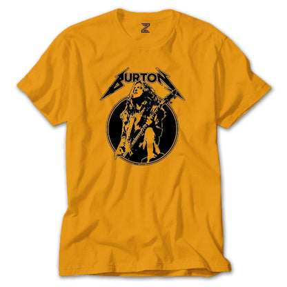 Metallica Cliff Burton Guitar Renkli Tişört