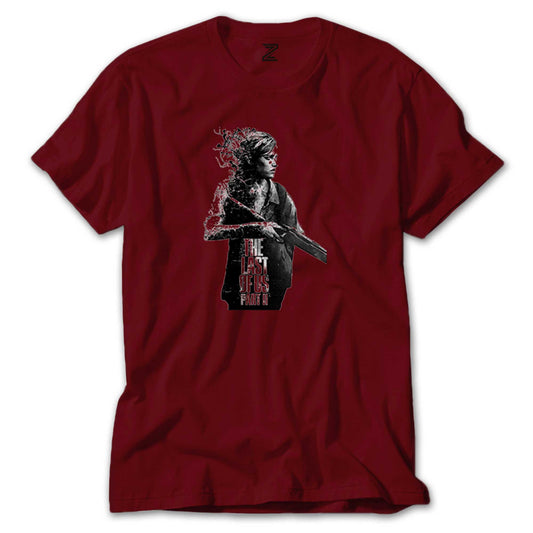 The Last Of Us 2 Ellie Siluet Renkli Tişört
