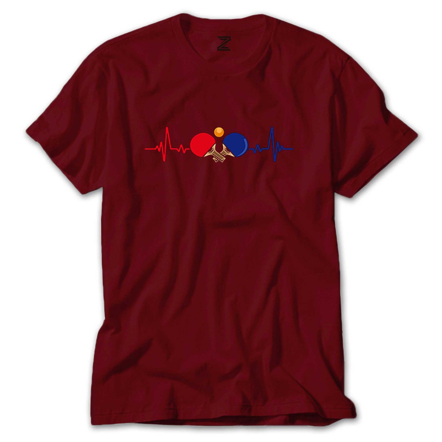 Ping Pong Heartbeat Renkli Tişört