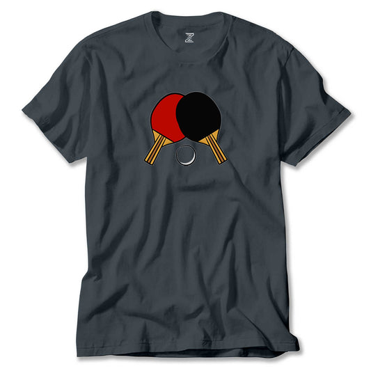 Ping Pong Rackets Colored Renkli Tişört