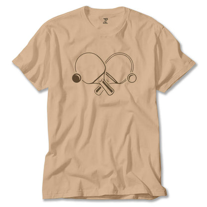 Ping Pong Rackets Soft Renkli Tişört