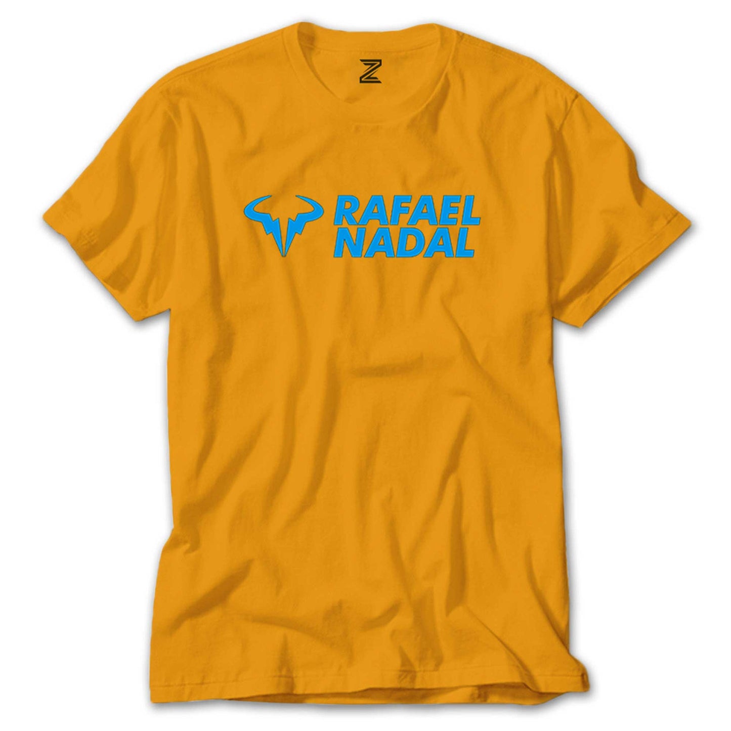 Rafael Nadal Blue Logo Text Renkli Tişört