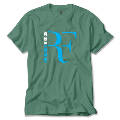 Roger Federer Blue Logo Renkli Tişört