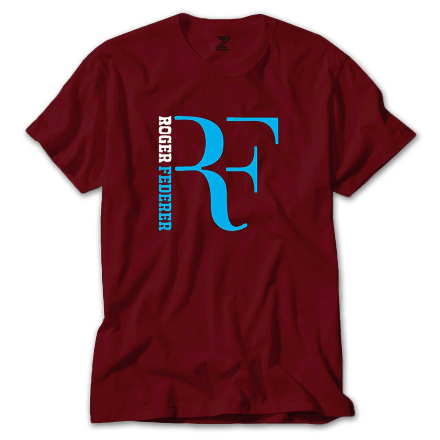 Roger Federer Blue Logo Renkli Tişört