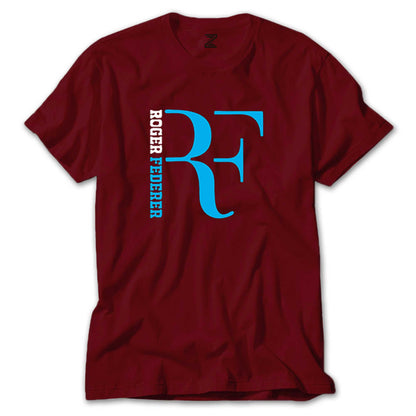 Roger Federer Blue Logo Renkli Tişört