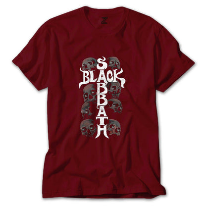 Black Sabbath Skull Renkli Tişört