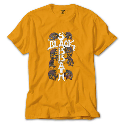 Black Sabbath Skull Renkli Tişört