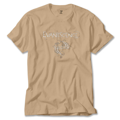 Evanescence Logo ve Yazı Renkli Tişört