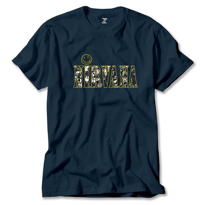 Nirvana Logo ve Yazı Renkli Tişört