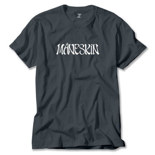 Maneskin Yazı Renkli Tişört