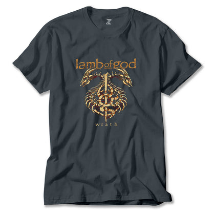 Lamb of God Wrath Dragon Renkli Tişört