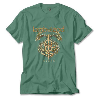 Lamb of God Wrath Dragon Renkli Tişört