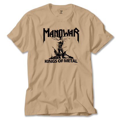 Manowar Kings of Metal Black Renkli Tişört