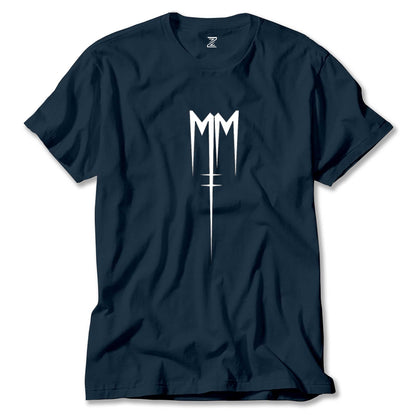 Marilyn Manson Born Villain Logo Renkli Tişört