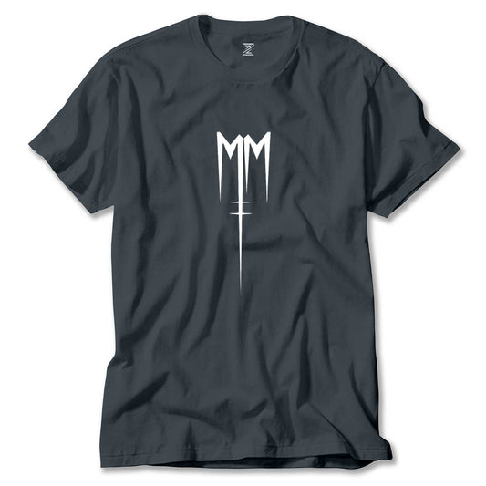 Marilyn Manson Born Villain Logo Renkli Tişört