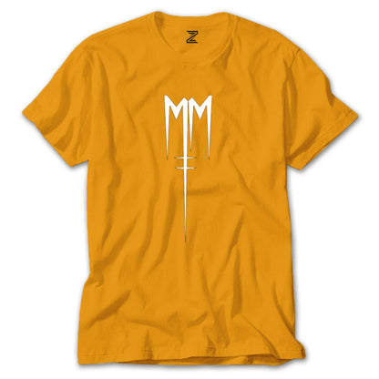 Marilyn Manson Born Villain Logo Renkli Tişört