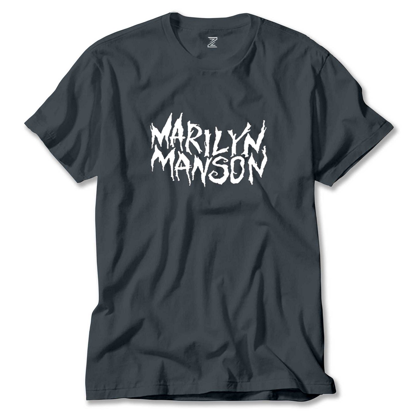Marilyn Manson Iconic Text Renkli Tişört