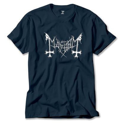 Mayhem Logo Renkli Tişört