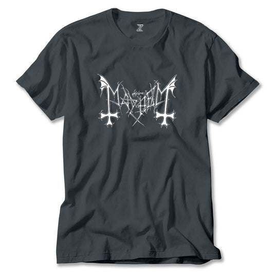 Mayhem Logo Renkli Tişört
