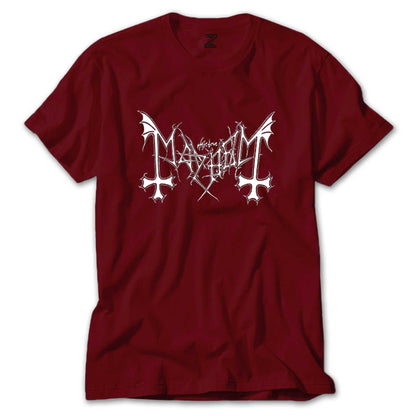 Mayhem Logo Renkli Tişört